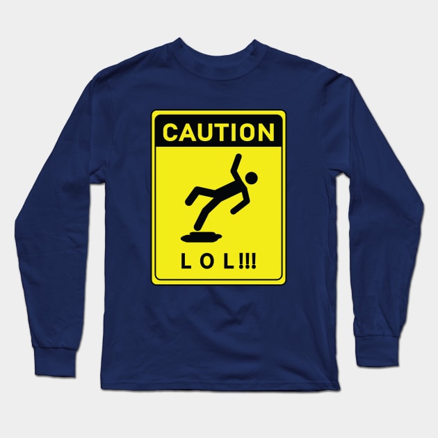 wet floor lol Long Sleeve T-Shirt by yn creator